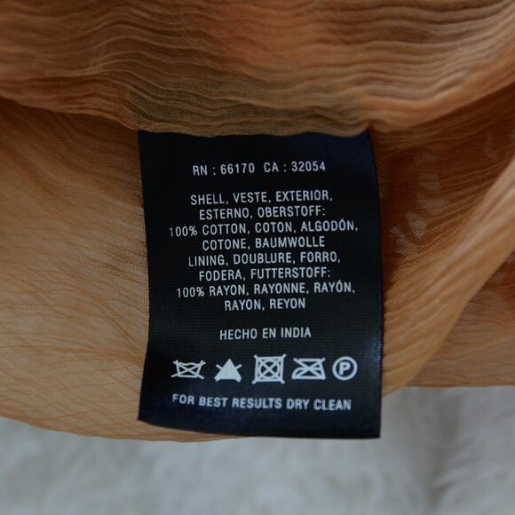 Anthropologie X Moulinette Soeurs ORANGE TUBEROSA LACE SKIRT size 4 NWT - Picture 4 of 6